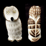 White Marble Bird, Short Ear Owl by Troy Sice