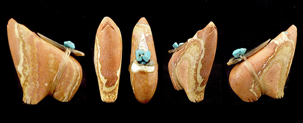 Nevada Sandstone Bear by Leland Boone and Daphne Quam - Zuni Fetish Sunshine Studio