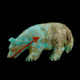 Turquoise Wolf by Andres Quandelacy, Deceased