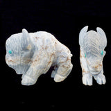 Angelite Buffalo by Jonas Hustito