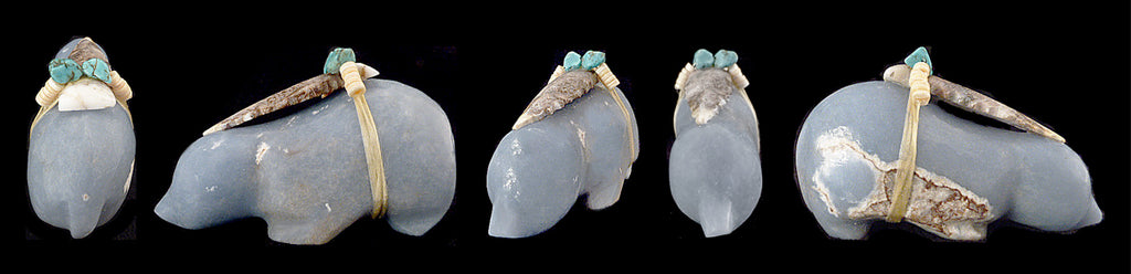 Angelite Mole by Melvin Sandoval - Zuni Fetish Sunshine Studio