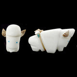 White Marble Buffalo by Burt Awelagte