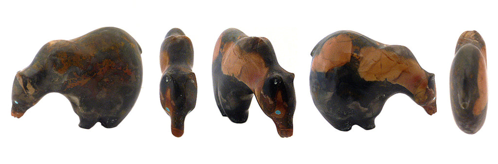 Jasper Medicine Bear by Chris Sandoval - Zuni Fetish Sunshine Studio