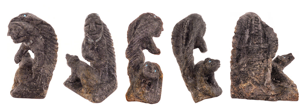 Picasso Marble Eagle Dancer With Bear Protecting The Village by Herbert Him
