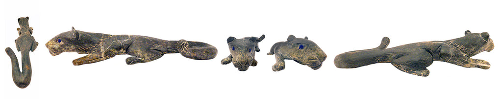 Picasso Marble Mountain Lion by Lance Cheama - Zuni Fetish Sunshine Studio