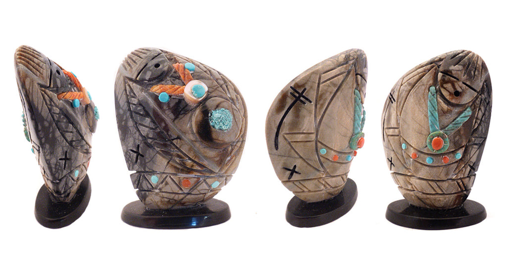 Picasso Marble Maiden Figure by Vickie Quandelacy