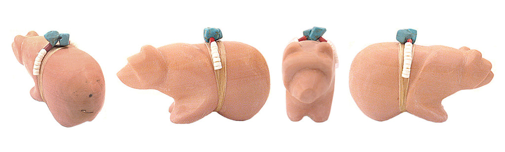 Dolomite Medicine Bear by Melvin Sandoval - Zuni Fetish Sunshine Studio