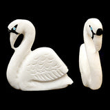 White Marble Bird, Swan by Cody Nastacio
