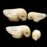 Apatite Bird, Parrot With Chick by Raymond Tsalate