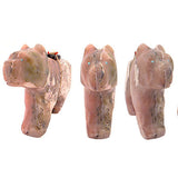 Pink Opal Wolf by Loren Tsalabutie