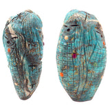 Turquoise Maiden Figure by Sandra Quandelacy