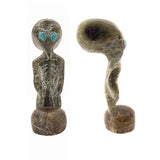 Serpentine And Labradorite Alien by Cody Nastacio