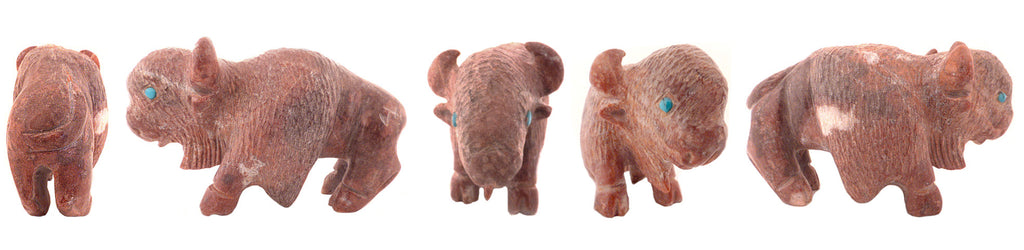 Serpentine Buffalo by Jonas Hustito - Zuni Fetish Sunshine Studio