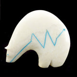 White Marble Medicine Bear by Stewart Quandelacy