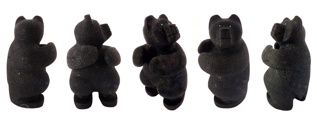 Black Marble Bear by Brion Hattie - Zuni Fetish Sunshine Studio