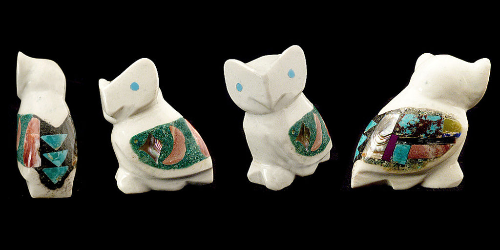 Serpentine Bird, Horned Owl by Jayne Quam - Zuni Fetish Sunshine Studio