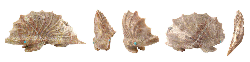 Picasso Marble Lizard by Alvin Haloo - Zuni Fetish Sunshine Studio