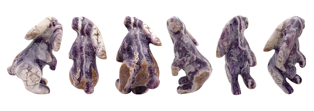 Mexican Opal Rabbit by Loren Tsalabutie - Zuni Fetish Sunshine Studio