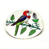 Sterling Silver / Multistone & Shell Bird, Parrot Pendant by Rudell Laconsello, Deceased And Nancy Laconsello