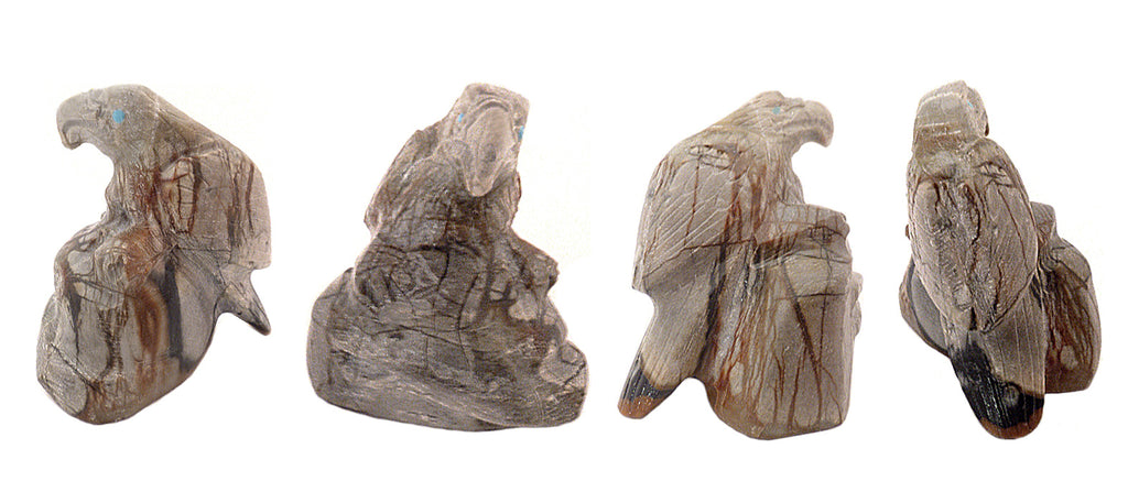Picasso Marble Bird, Eagle by Michael Coble - Zuni Fetish Sunshine Studio