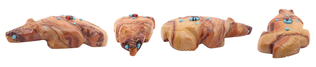 Dolomite Badger by Danette Laate - Zuni Fetish Sunshine Studio