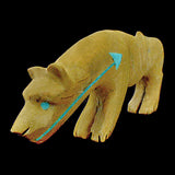 Travertine Mountain Lion by Andres Quandelacy, Deceased