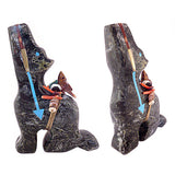 Marble Howling Wolf by Fernando Laiwakete