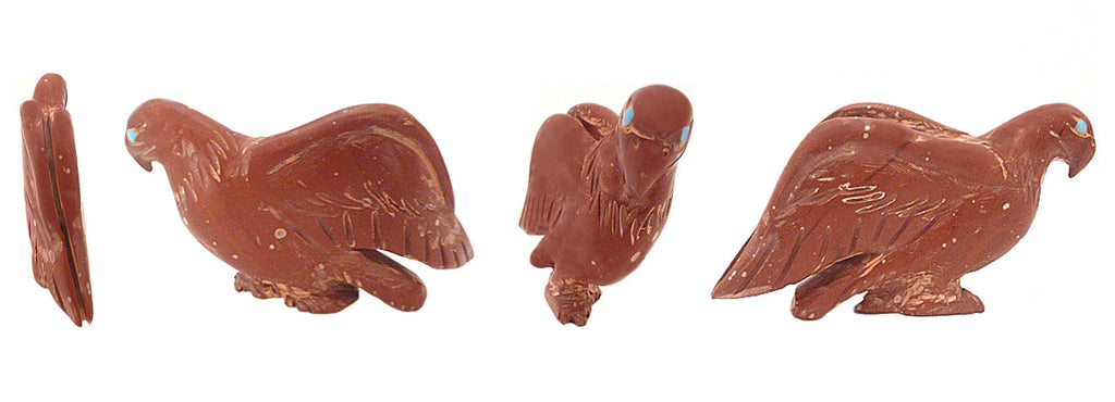 Pipestone Bird, Eagle by Cody Nastacio - Zuni Fetish Sunshine Studio