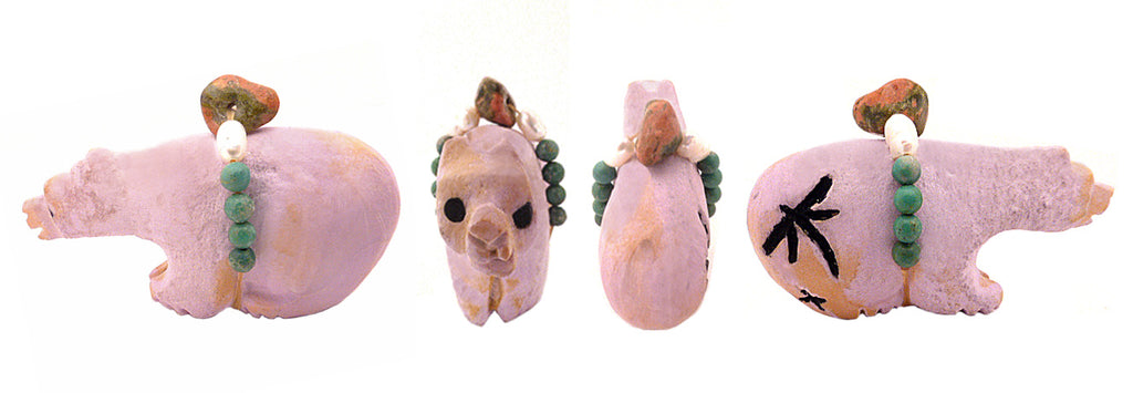 Phosphosiderite Medicine Bear by Kateri Sanchez