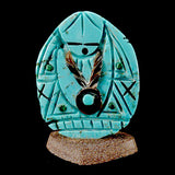 Turquoise Maiden Figure by Vickie Quandelacy