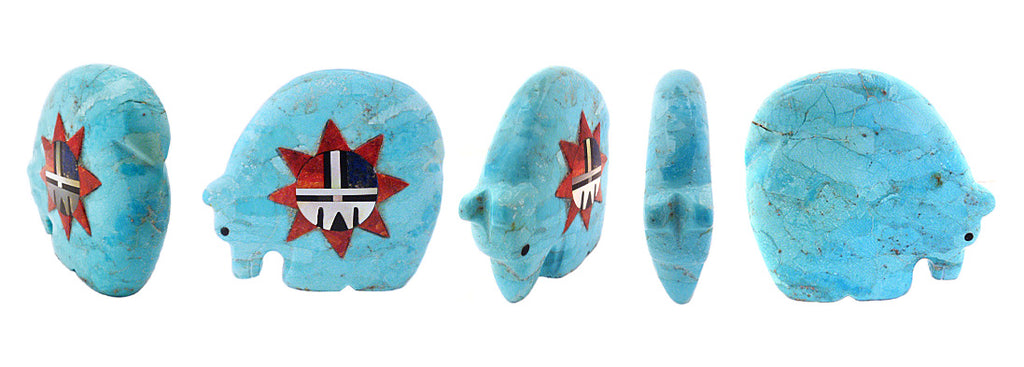 Turquoise Medicine Bear by Andres Lementino