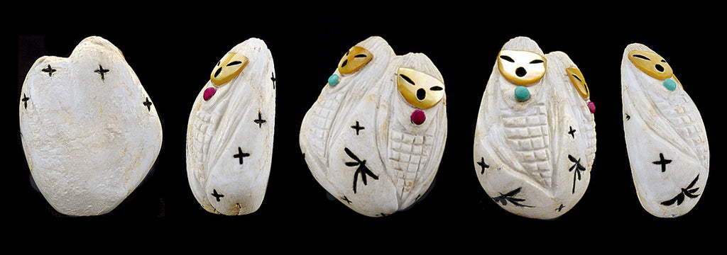 Angelite Maiden Figure by Kateri Sanchez - Zuni Fetish Sunshine Studio