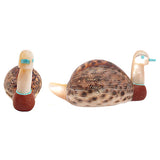 Cowrie Shell, Pipestone, Mother-Of-Pearl and Turquoise Duck by Darrin Boone