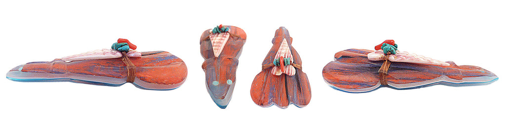 Glass, Art Badger by Lena Boone, Deceased - Zuni Fetish Sunshine Studio