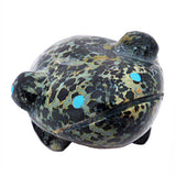 Argellite (Spotted Serpentine) Frog by Dinah Gasper