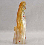 Gold-Lip Mother-of-Pearl Maiden Figure by Michael Laweka