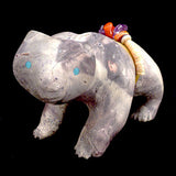 Porcelain Jasper Medicine Bear by Chris Sandoval  - Zuni Fetish