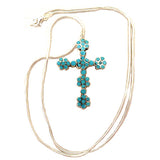 Turquoise Cross by Jacqueline Hught  - Zuni Jewelry