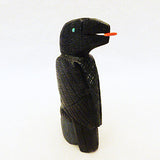 Cottonwood Bird, Crow by Alec Mackel  - Zuni Fetish