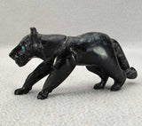 Picasso Marble Mountain Lion/Panther by Dan Quam, Deceased  - Zuni Fetish