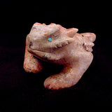 Cobalton, Calcite Horned Toad by Loren Tsalabutie  - Zuni Fetish