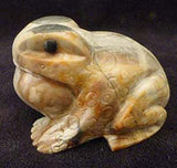 Picasso Marble Bull Frog by Michael Coble  - Zuni Fetish