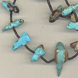 Turquoise Number Eight Mine Turquoise by Leland Boone and Daphne Quam - Zuni Fetish Jewelry