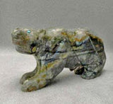 Picasso Marble Medicine Bear by Clive Hustito  - Zuni Fetish