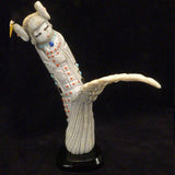 Antler Corn Maiden and Kokoshi Figure by Troy Sice  - Zuni Fetish