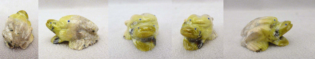 Serpentine Frogs by Loren Tsalabutie  - Zuni Fetish - Zuni Fetish Sunshine Studio