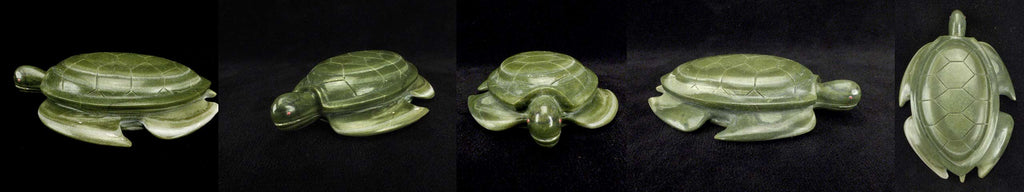 Ricolite Sea Turtle by Brion Hattie  - Zuni Fetish - Zuni Fetish Sunshine Studio