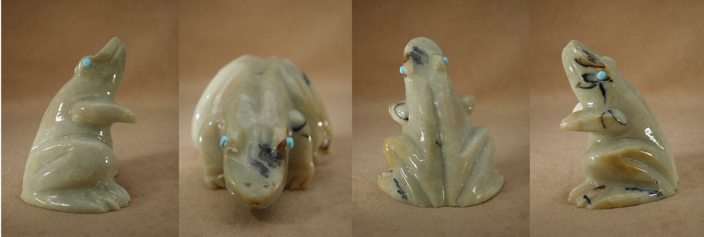 Serpentine Frog by Albert Eustace  - Zuni Fetish - Zuni Fetish Sunshine Studio