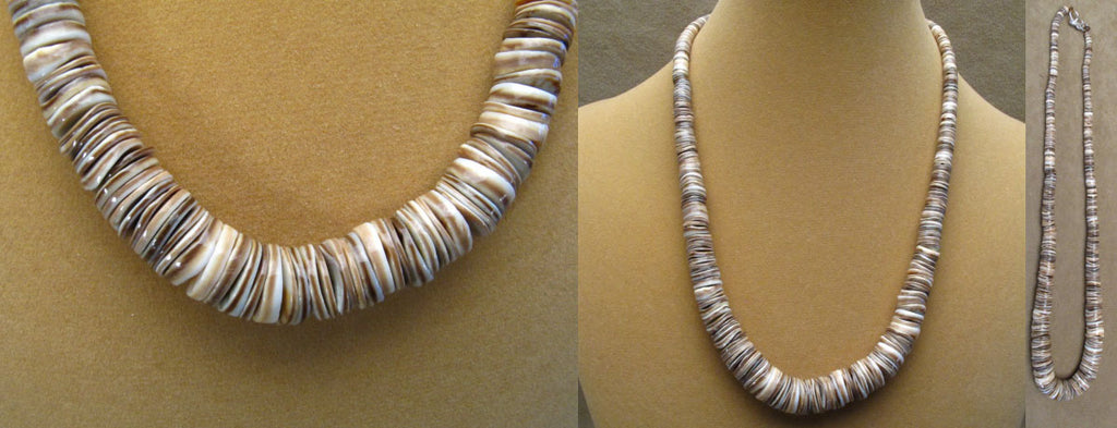 Shell Necklace by Lita Atencio -  Santo Domingo Jewelry - Zuni Fetish Sunshine Studio