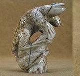Picasso Marble Lizard by Derrick Kaamasee  - Zuni Fetish